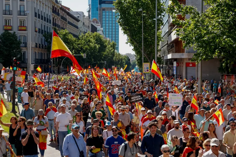 Thousands march in Madrid demanding Spanish PM quit over graft allegations